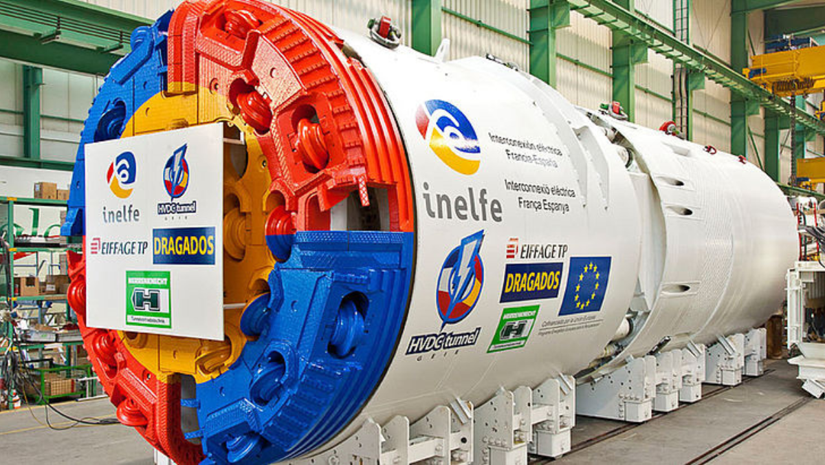 Tunnel boring machine for Spain–France subsea power interconnector project